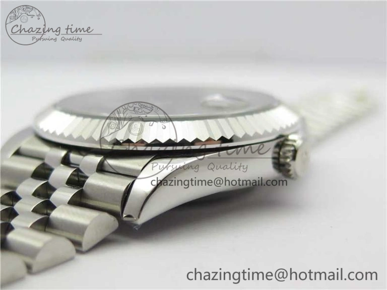 DateJust 41mm 126334 SS BP Maker 1:1 Best Edition New Version Gray Green Roman Dial on Jubilee Bracelet