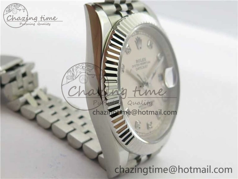 DateJust 41mm 126334 SS BP Maker 1:1 Best Edition New Version Silver Crystal Dial on Jubilee Bracelet