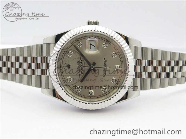 DateJust 41mm 126334 SS BP Maker 1:1 Best Edition New Version Silver Crystal Dial on Jubilee Bracelet