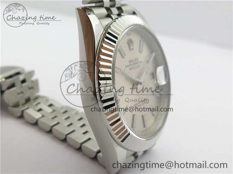 DateJust 41mm 126334 SS BP Maker 1:1 Best Edition New Version Silver Dial on Jubilee Bracelet