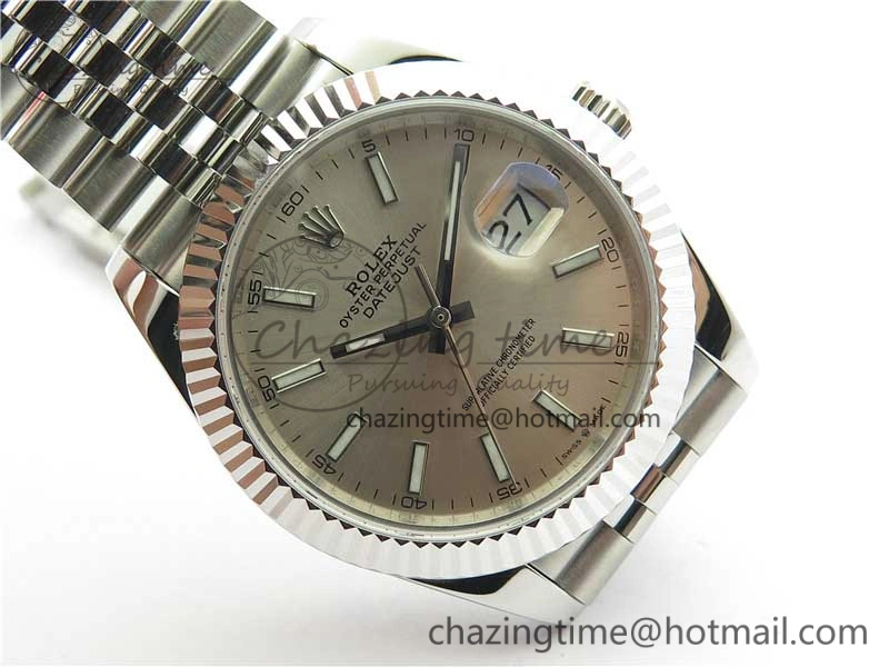 DateJust 41mm 126334 SS BP Maker 1:1 Best Edition New Version Silver Dial on Jubilee Bracelet