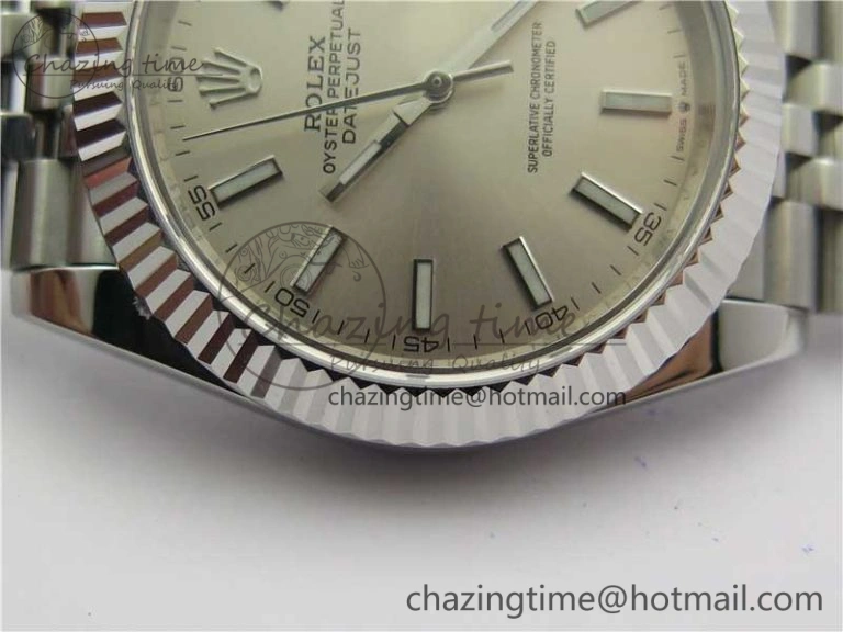 DateJust 41mm 126334 SS BP Maker 1:1 Best Edition New Version Silver Dial on Jubilee Bracelet