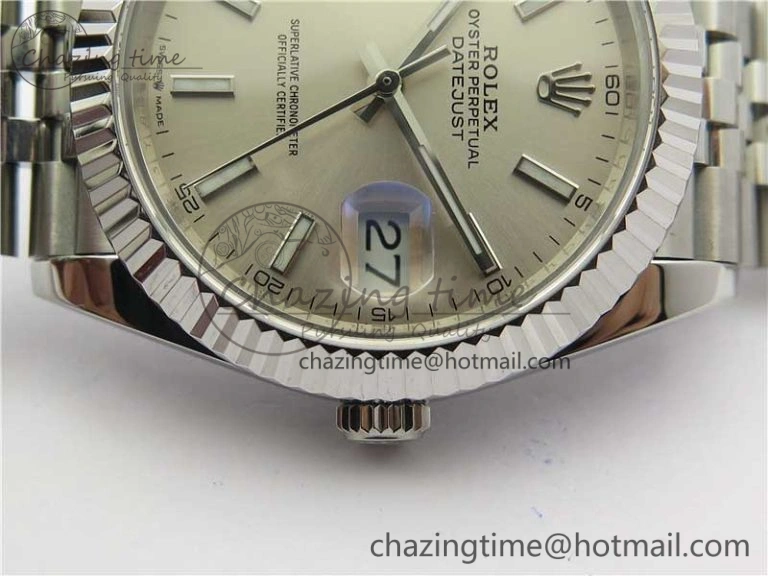 DateJust 41mm 126334 SS BP Maker 1:1 Best Edition New Version Silver Dial on Jubilee Bracelet