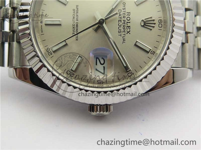 DateJust 41mm 126334 SS BP Maker 1:1 Best Edition New Version Silver Dial on Jubilee Bracelet