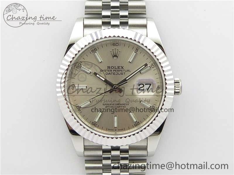 DateJust 41mm 126334 SS BP Maker 1:1 Best Edition New Version Silver Dial on Jubilee Bracelet