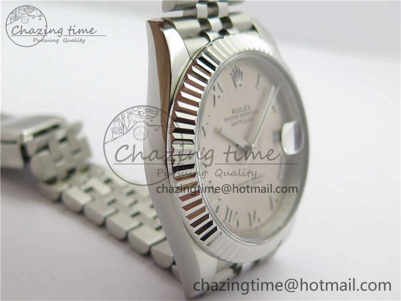 DateJust 41mm 126334 SS BP Maker 1:1 Best Edition New Version Silver Roman Dial on Jubilee Bracelet