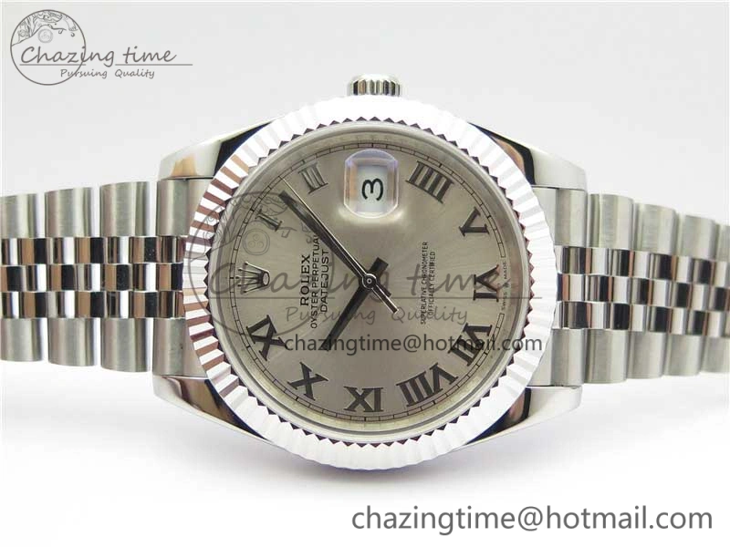 DateJust 41mm 126334 SS BP Maker 1:1 Best Edition New Version Silver Roman Dial on Jubilee Bracelet