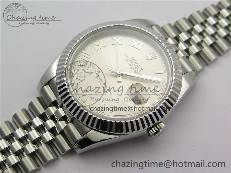 DateJust 41mm 126334 SS BP Maker 1:1 Best Edition New Version Silver Roman Dial on Jubilee Bracelet