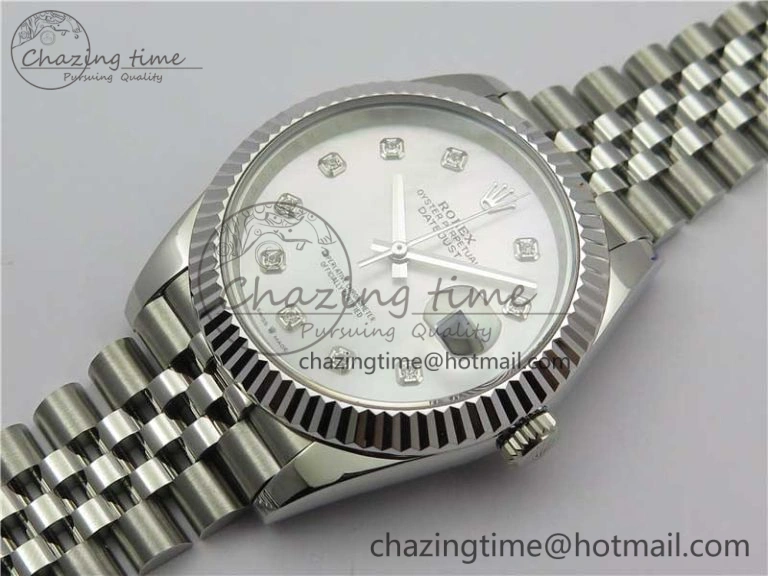 DateJust 41mm 126334 SS BP Maker 1:1 Best Edition New Version White MOP Crystal Dial on Jubilee Bracelet