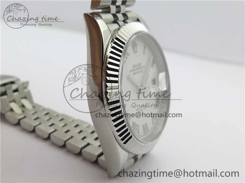 DateJust 41mm 126334 SS BP Maker 1:1 Best Edition New Version White Roman Dial on Jubilee Bracelet