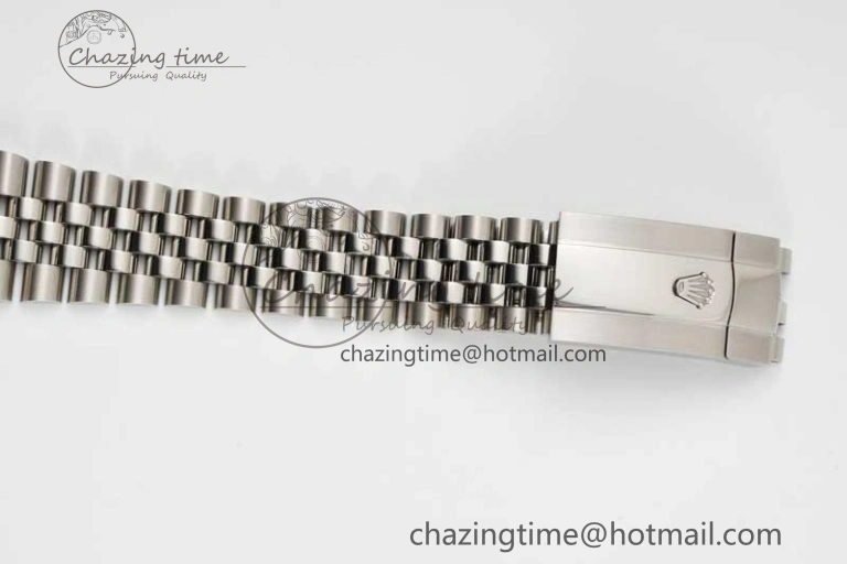 DateJust 41mm DIWF 1:1 Best Edition 904L Steel Green Diamonds Bezel Gray Dial Arabic Marker on Jubilee Bracelet SA3235