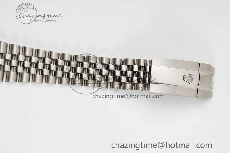 DateJust 41mm DIWF 1:1 Best Edition 904L Steel Green Diamonds Bezel Gray Dial Arabic Marker on Jubilee Bracelet SA3235