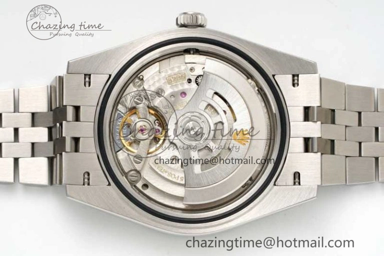 DateJust 41mm DIWF 1:1 Best Edition 904L Steel Green Diamonds Bezel Gray Dial Arabic Marker on Jubilee Bracelet SA3235