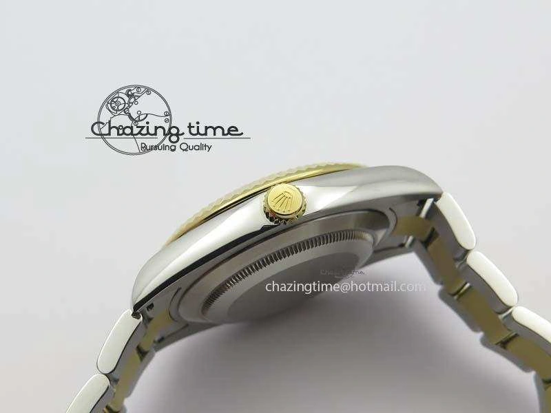 DateJust II 116333 SS YG 41mm EW Best Edition Gold Dial Roman Markers On SS Bracelet A3136