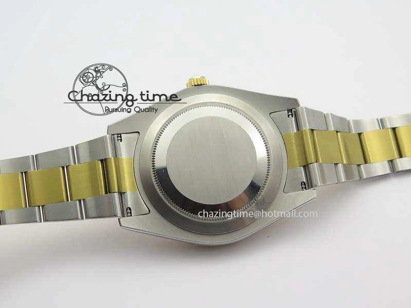 DateJust II 116333 SS YG 41mm EW Best Edition Gold Dial Roman Markers On SS Bracelet A3136
