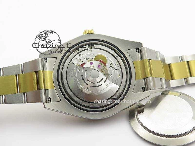 DateJust II 116333 SS YG 41mm EW Best Edition Gold Dial Roman Markers On SS Bracelet A3136