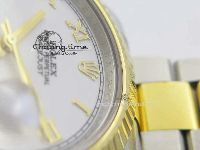 DateJust II 116333 SS YG 41mm EW Best Edition White Dial Roman Markers On SS Bracelet A3136