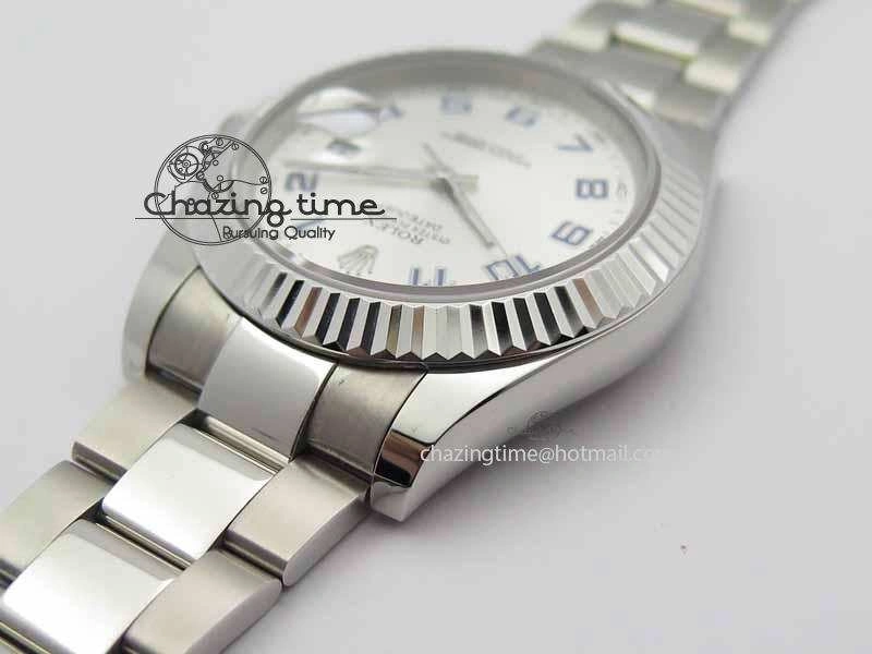 DateJust II 116334 41mm SS BP Maker Best Edition Silver Blue Arabic Dial On SS Bracelet SA3136
