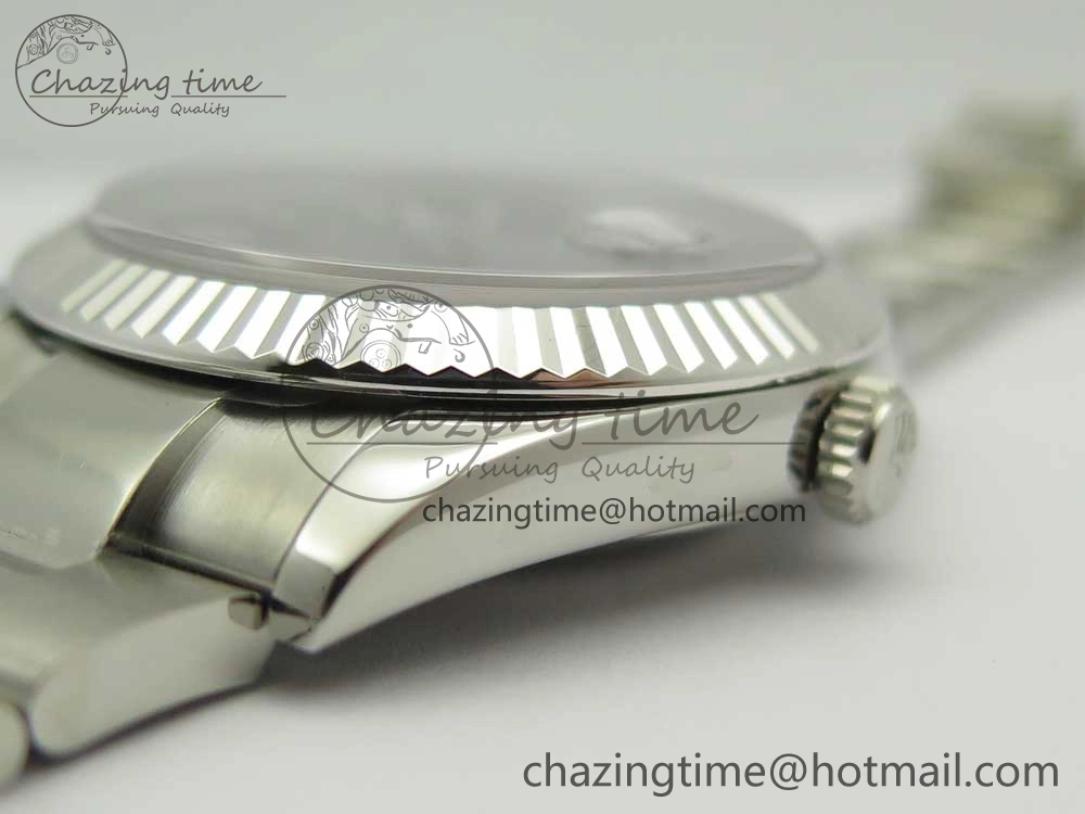DateJust II 126334 41mm SS BP Maker 1:1 Best Edition Blue Dial Fluted Bezel on Oyster Bracelet
