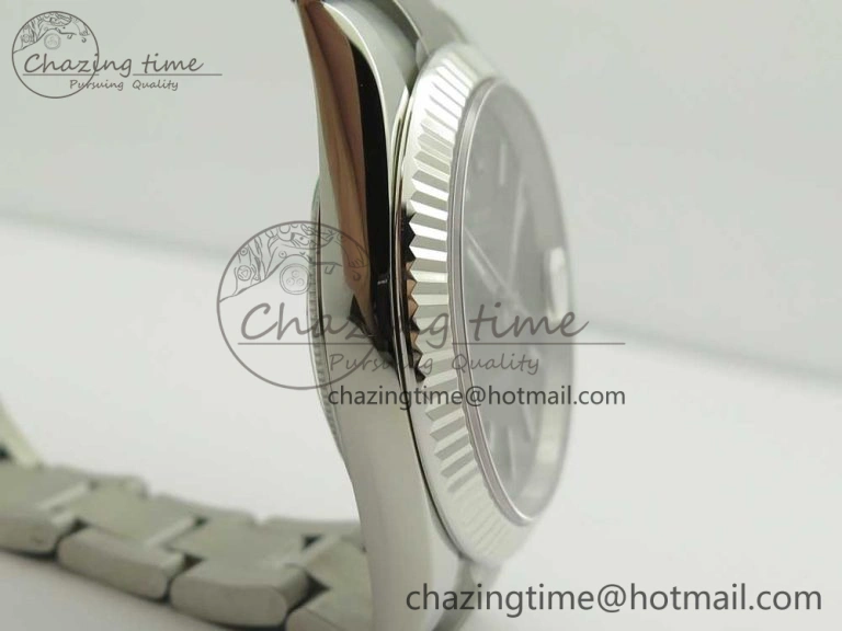 DateJust II 126334 41mm SS BP Maker 1:1 Best Edition Gray Dial Fluted Bezel on Oyster Bracelet