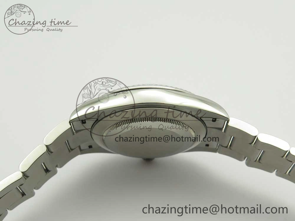 DateJust II 126334 41mm SS BP Maker 1:1 Best Edition Gray Dial Fluted Bezel on Oyster Bracelet