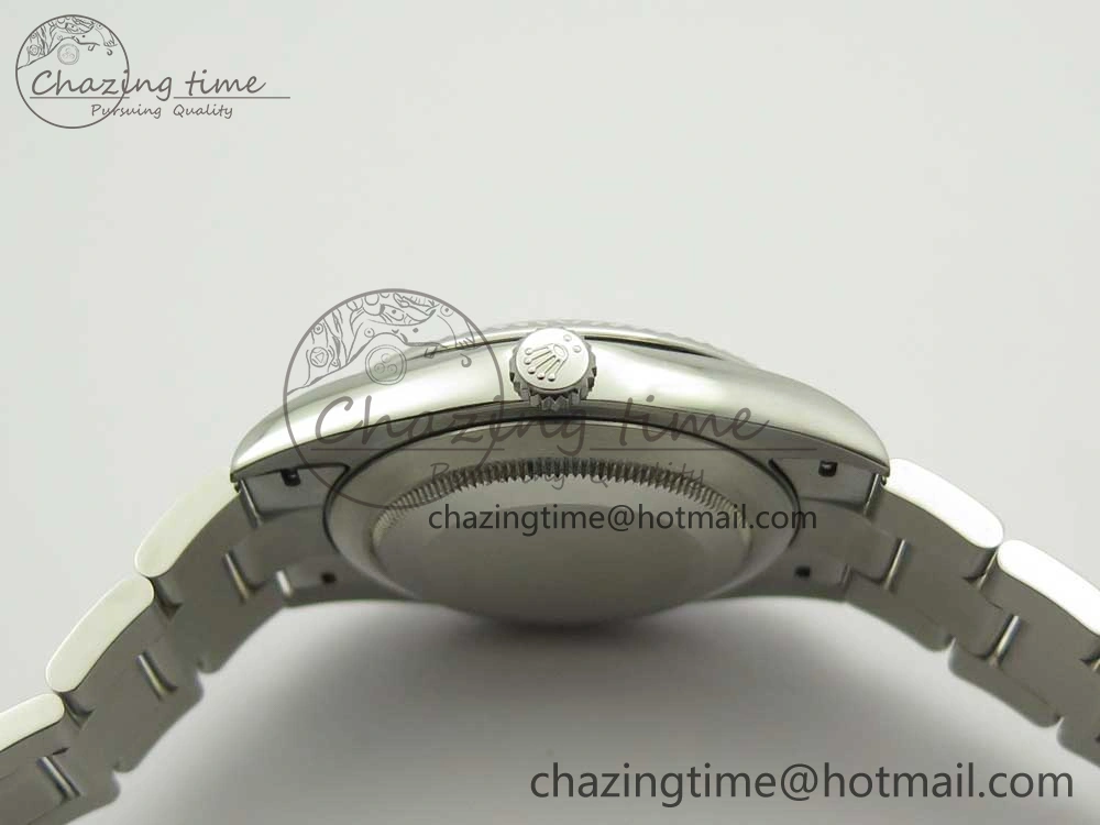 DateJust II 126334 41mm SS BP Maker 1:1 Best Edition Gray Dial Fluted Bezel on Oyster Bracelet