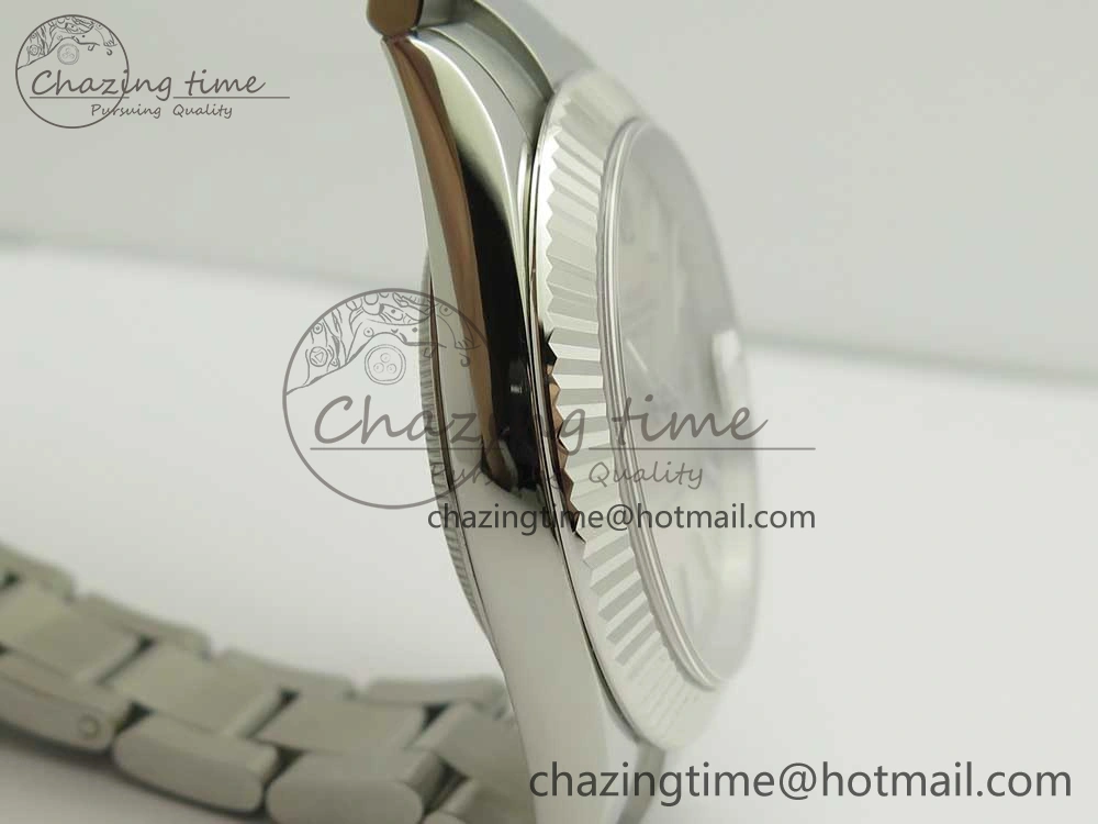 DateJust II 126334 41mm SS BP Maker 1:1 Best Edition Silver Dial Fluted Bezel on Oyster Bracelet