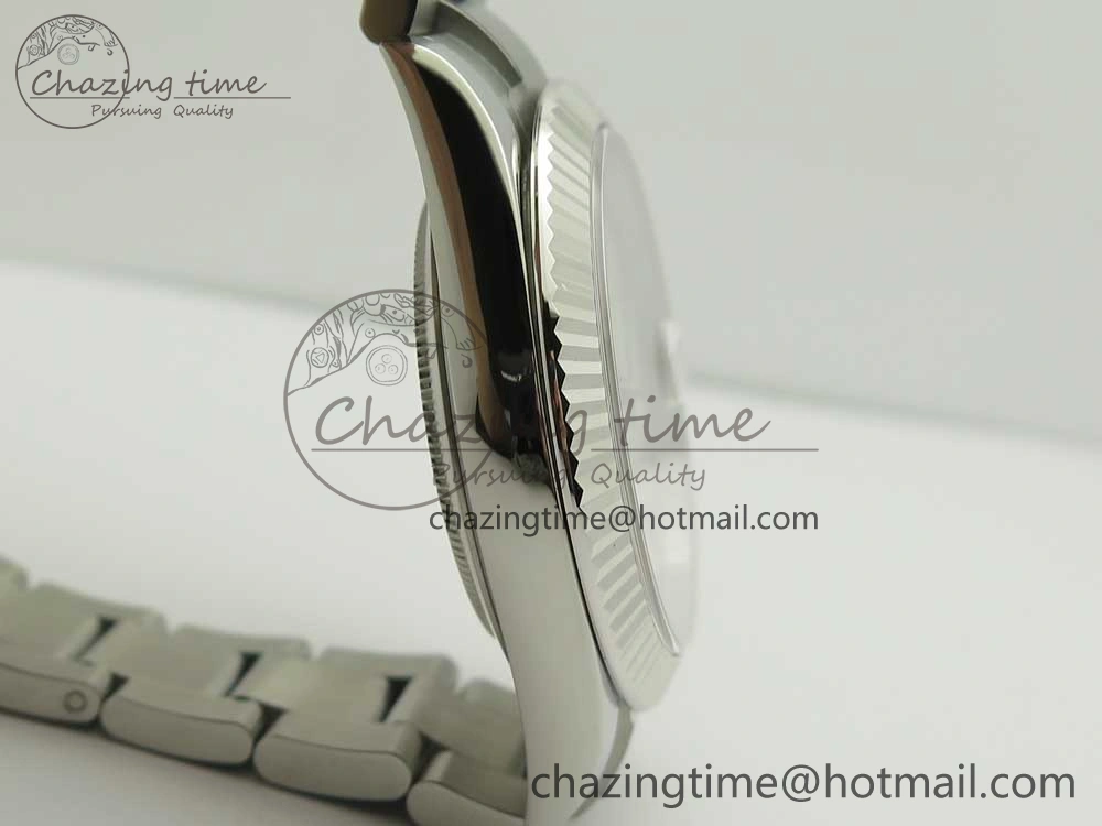 DateJust II 126334 41mm SS BP Maker 1:1 Best Edition White Dial Fluted Bezel on Oyster Bracelet