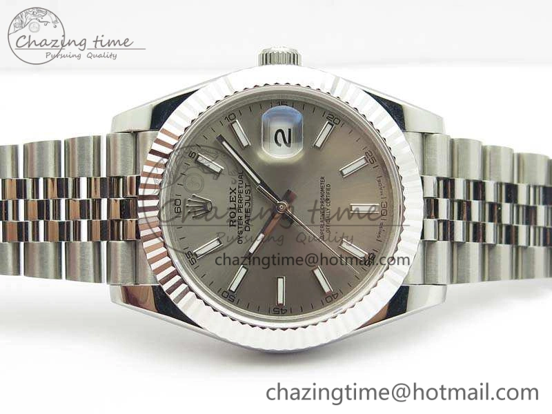 DateJust II 40mm BP Maker Best Edition Silver Gray Dial On New Version Jubilee Bracelet A2813