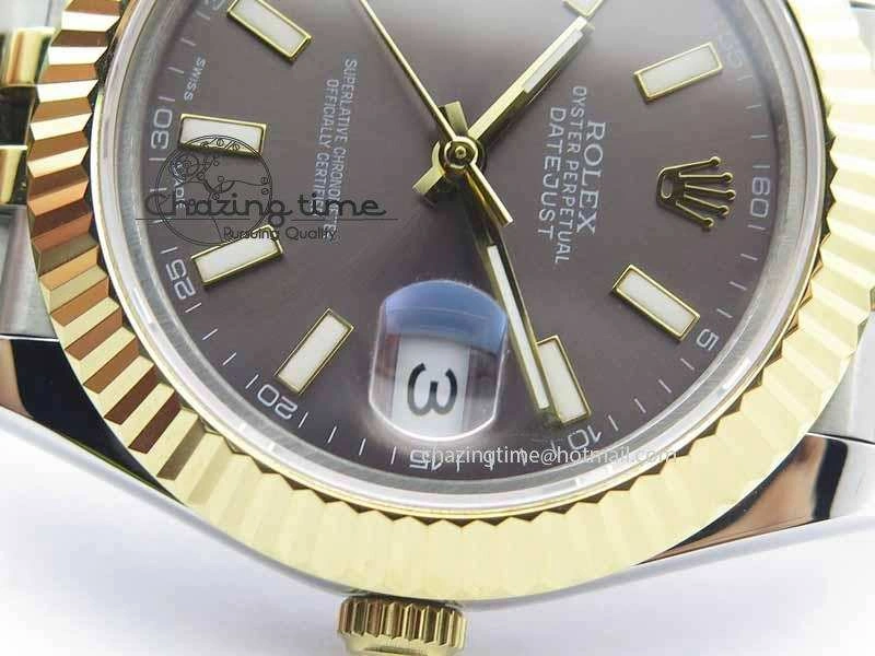 DateJust II 40mm SS YG BP Maker Best Edition Gray Dial On Jubilee Bracelet A2813