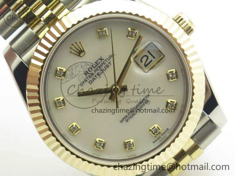DateJust II 41mm 14K YG Wrapped BP Maker Best Edition White MOP Dial On Jubilee Bracelet A2824