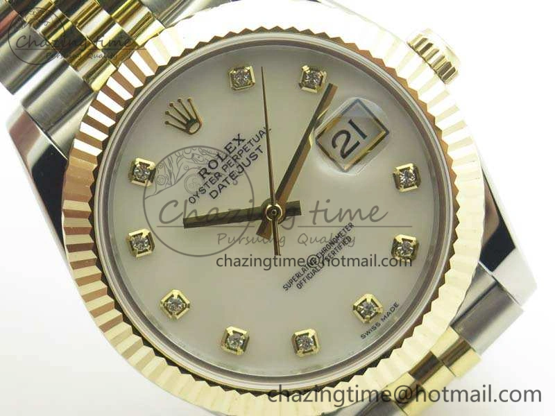 DateJust II 41mm 14K YG Wrapped BP Maker Best Edition White MOP Dial On Jubilee Bracelet A2824