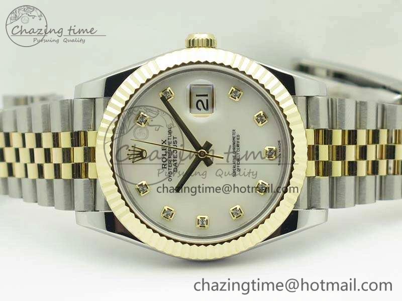 DateJust II 41mm 14K YG Wrapped BP Maker Best Edition White MOP Dial On Jubilee Bracelet A2824