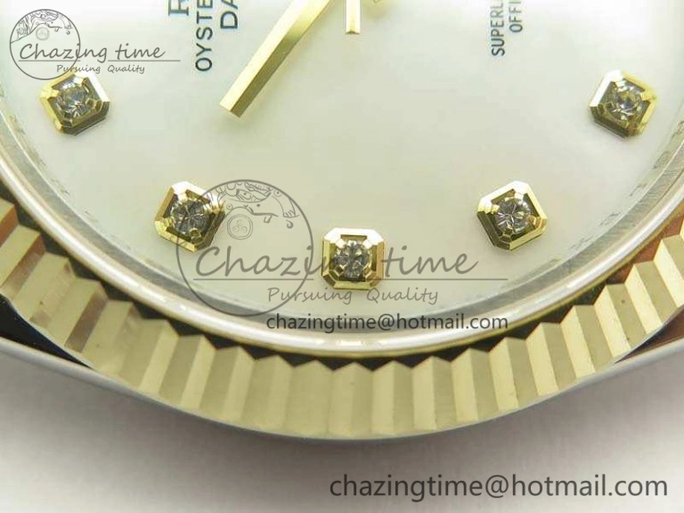 DateJust II 41mm 14K YG Wrapped BP Maker Best Edition White MOP Dial On Jubilee Bracelet A2824