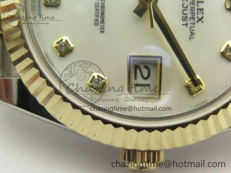 DateJust II 41mm 14K YG Wrapped BP Maker Best Edition White MOP Dial On Jubilee Bracelet A2824