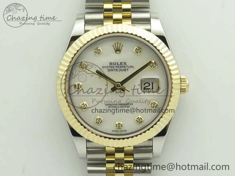 DateJust II 41mm 14K YG Wrapped BP Maker Best Edition White MOP Dial On Jubilee Bracelet A2824