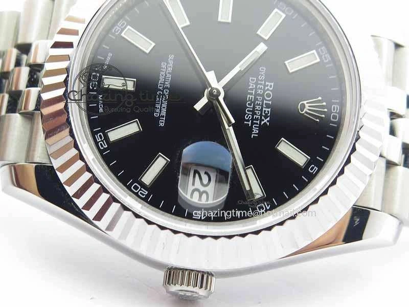 DateJust II 41mm BP Maker Best Edition Black Dial On New Version Jubilee Bracelet A2813