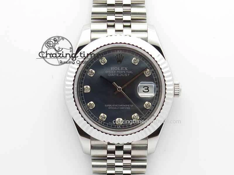 DateJust II 41mm BP Maker Best Edition Black MOP Diamonds Dial On New Version Jubilee Bracelet A2813