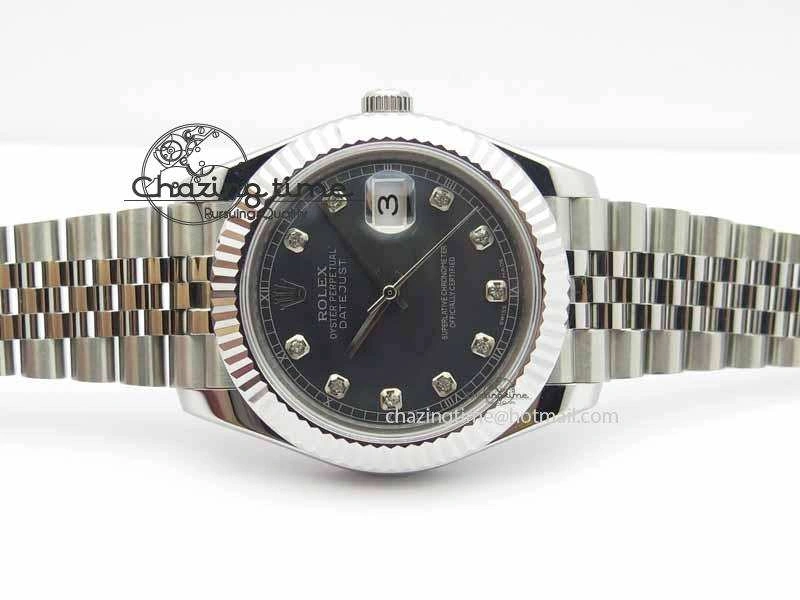DateJust II 41mm BP Maker Best Edition Black MOP Diamonds Dial On New Version Jubilee Bracelet A2813