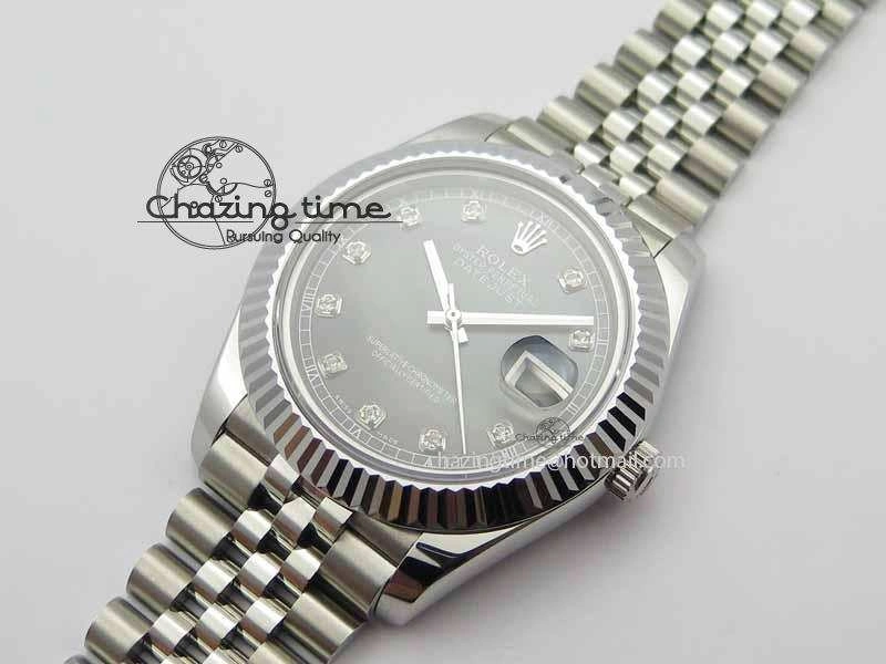 DateJust II 41mm BP Maker Best Edition Black MOP Diamonds Dial On New Version Jubilee Bracelet A2813