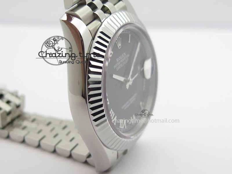 DateJust II 41mm BP Maker Best Edition Black Roman Dial On New Version Jubilee Bracelet A2813
