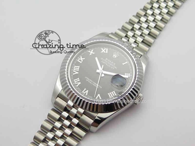 DateJust II 41mm BP Maker Best Edition Black Roman Dial On New Version Jubilee Bracelet A2813