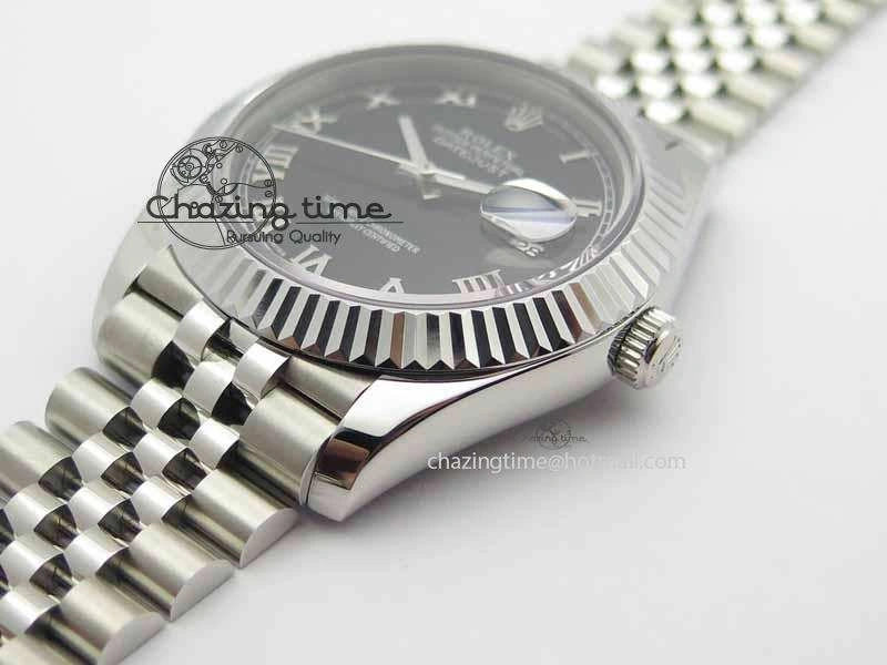 DateJust II 41mm BP Maker Best Edition Black Roman Dial On New Version Jubilee Bracelet A2813