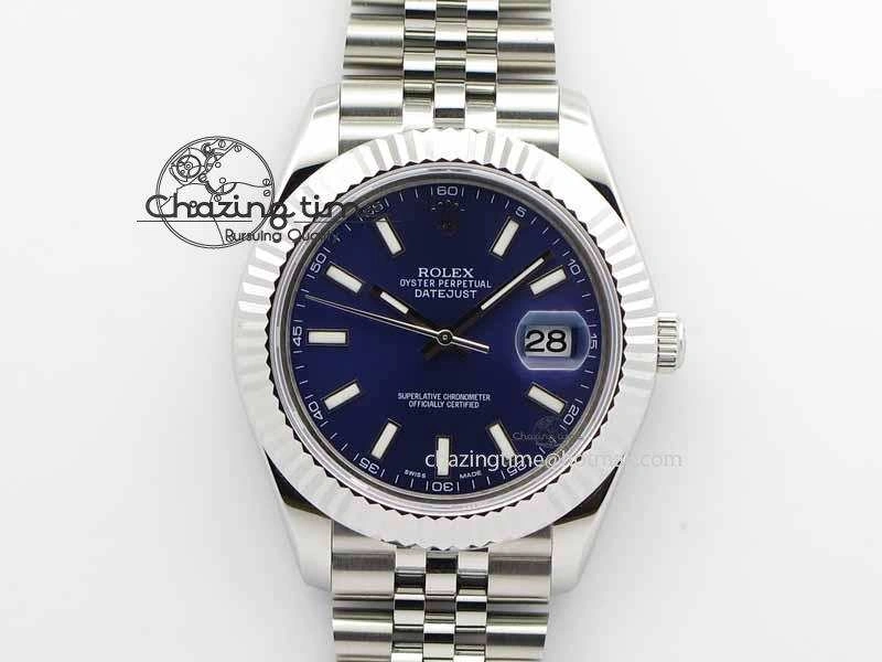 DateJust II 41mm BP Maker Best Edition Blue Dial On New Version Jubilee Bracelet A2813
