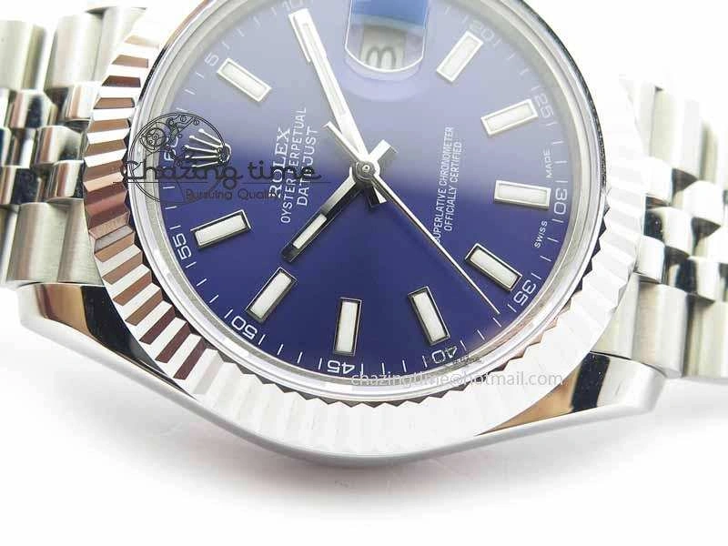 DateJust II 41mm BP Maker Best Edition Blue Dial On New Version Jubilee Bracelet A2813