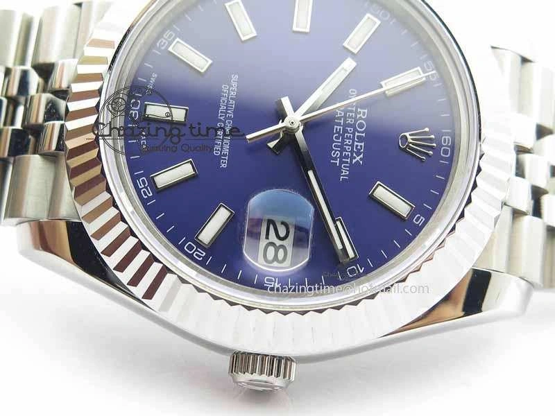 DateJust II 41mm BP Maker Best Edition Blue Dial On New Version Jubilee Bracelet A2813
