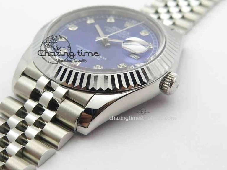 DateJust II 41mm BP Maker Best Edition Blue Diamonds Dial On New Version Jubilee Bracelet A2813