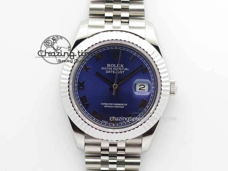 DateJust II 41mm BP Maker Best Edition Blue Roman Dial On New Version Jubilee Bracelet A2813