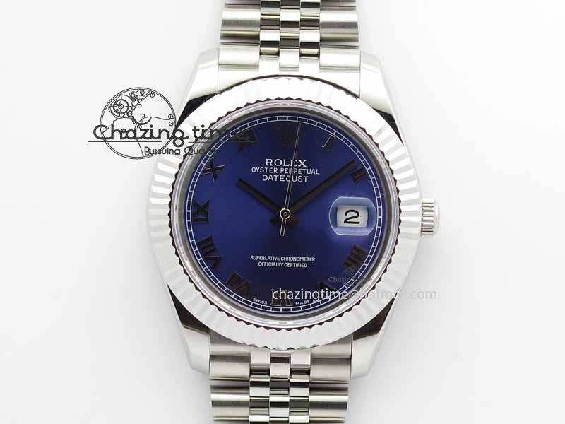 DateJust II 41mm BP Maker Best Edition Blue Roman Dial On New Version Jubilee Bracelet A2813