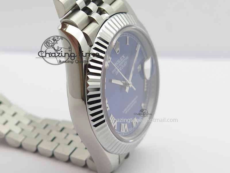 DateJust II 41mm BP Maker Best Edition Blue Roman Dial On New Version Jubilee Bracelet A2813